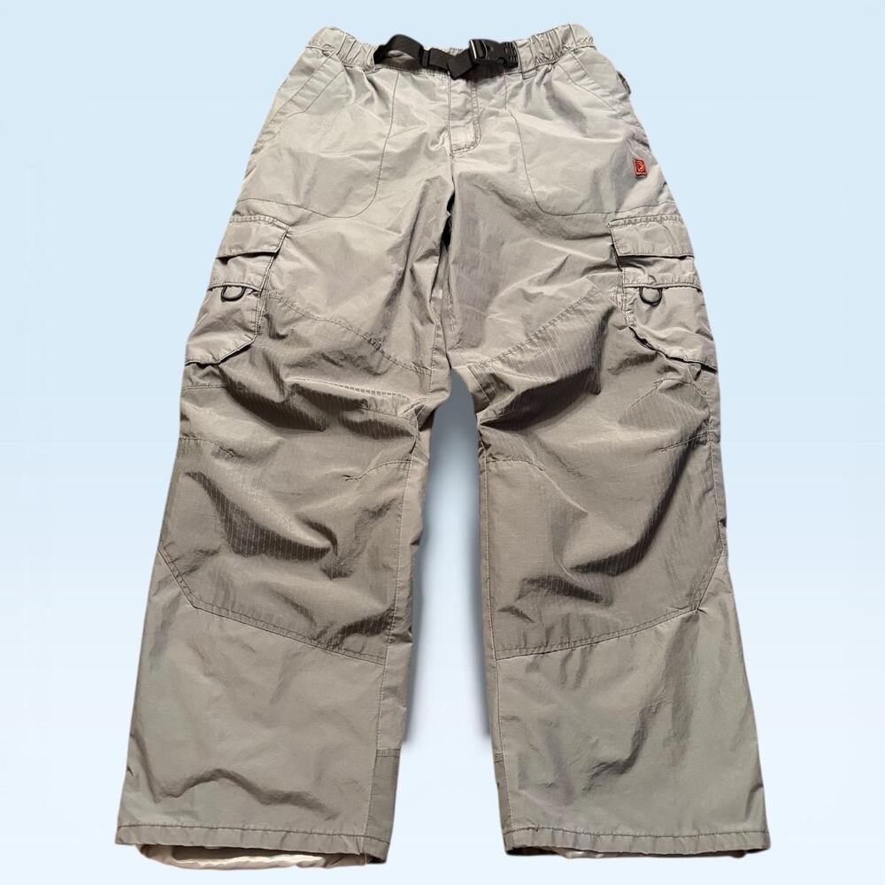 Old Navy Y2K Lined Pants Unisex Mens Small Gray Outdoor Cargo Ski Snowboard